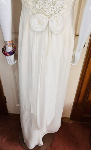 Vintage Short Stories Ivory Wedding Dress Vintage size 14 modern size 12 - Picture 10 of 12