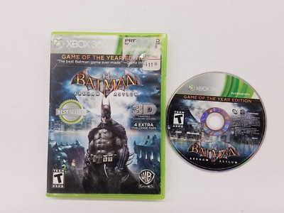Batman: Arkham Asylum (Microsoft Xbox 360, 2010) GAME Free FAST SHIPPING