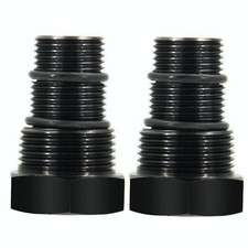 2pcs Oil Filter Threaded Adapter 12-28 Npt Auto Suppressor Oil Filter Adaptor