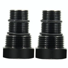 2Pcs Oil Filter Threaded Adapter 1/2"-28 NPT Auto Suppressor Oil Filter Adaptor