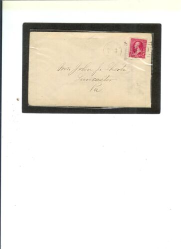 ENTIRE #252 Triangle C, type 3 pmk 2-4-1897 Lancaster, PA. Flag Cancel - Picture 2 of 3