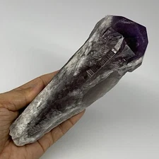 630g,7.4"x2.6"x1.9",Amethyst Point Polished Rough lower part from Brazil,B19093