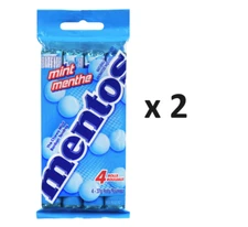 Mentos Chewy Mint Candy (37 g x 4 Rolls) - Pack of 2 - FROM CANADA