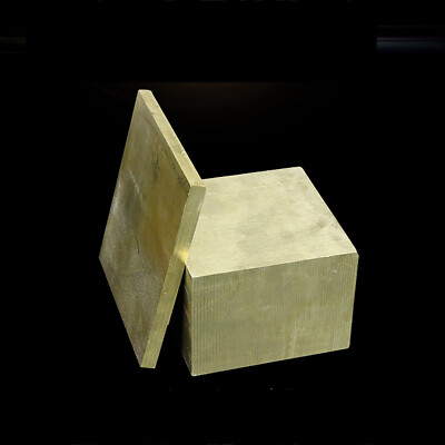 Square Brass Block Brass Plate Brass Sheet Flat Material 6/8/10/15/20mm