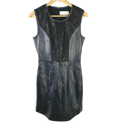 Bagatelle Dress Size Medium Black Sheath Pleated Leather Cocktail Gold Lace | eBay Bagatelle Dress Size Medium Black Sheath Pleated Leather Cocktail Gold Lace | eBay