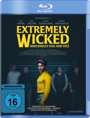 SHOCKINGLY EVIL AND VILE EXTREMELY WICKED - ZAC EFRON,LILY COLLINS,BLU-RAY NEU
