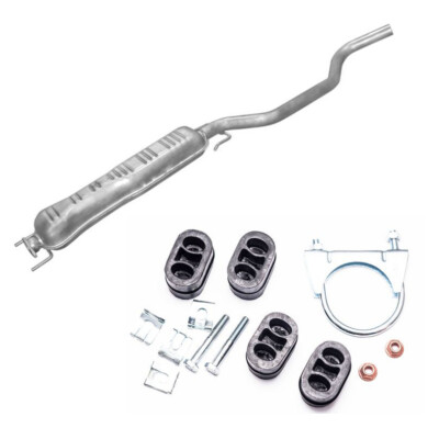 Mittelschalldämpfer inklusive Anbausatz Auspuff für Saab 95  2.0-2.3Turbo  Neu