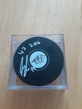 Samuel Girard Nashville Predators Draft Pick Puck Signed Autograph Avalanche 