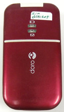 Doro PhoneEasy 410gsm - Red and White  Consumer Cellular  Flip Phone