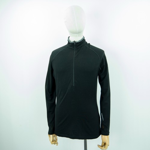 Icebreaker GT Merino Lightweight 200 Demi Zip - Thermique Homme, Taille L, Bleu
