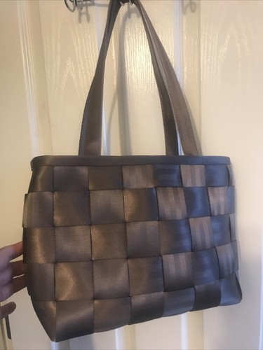 Brown Shoulder Work Tote Bag 14x9x4 