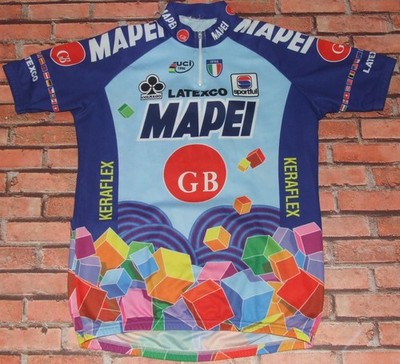 Maillot Cyclisme Vintage Sportful Colnago - Mapei GB - Taille XL - Années 2000