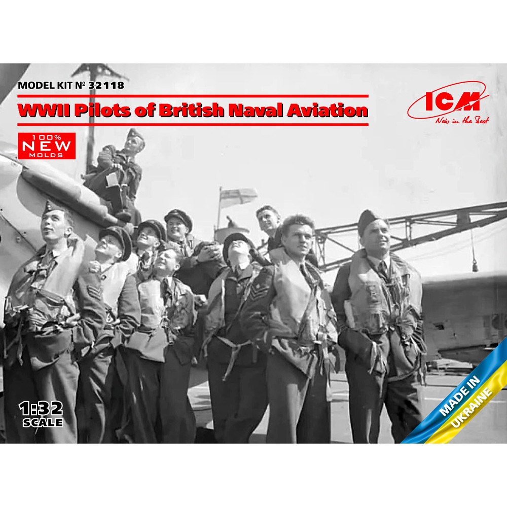 ICM 32118 WWII Pilots of British Naval Aviation 1:32 Model Kit