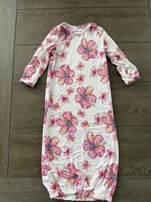 Coco Moon Layette Gown Hibiscus Kiss 0-3