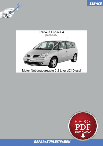 PDF Renault Espace (2002-2014) Werkstatthandbuch Motor Nebenaggregate 2,2 Dci-image