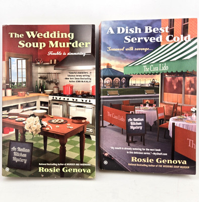 Lot of 2 Rosie Genova Mystery Novels Italian Kitchen Series Paperback