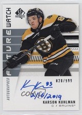 2019-20 SP Authentic Inscriptions 28/50 Karson Kuhlman 2/16/2019 #169 Auto m0p