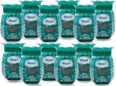 PACK OF 12   WIZARD Odor Eliminator Gel Beads (12 oz each)   Pine Forest