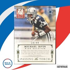 2013 Panini Elite Michael Irvin Jason Witten Passing the Torch Red /25 #2 Cowboy