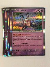 Pokemon TCG 151 4x Playset Holographic Mr. Mime 122/165 Near Mint