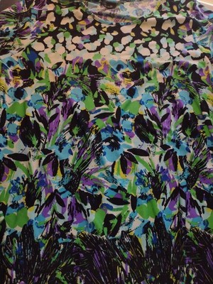Investments,Funky Retro Stretch, Women's 2xl top w Earrings, Bracelet and gift 