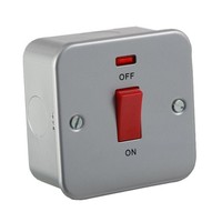 45A 1G Dp 230V Metall Verkleidung Schalter Mit Neon FüR Herd Oder Ofen Im Haus &