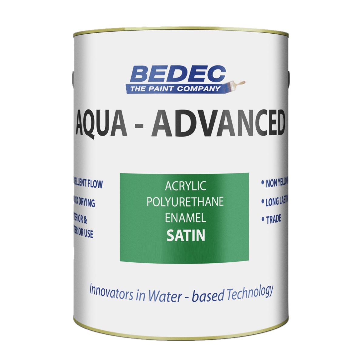 Bedec Aqua Advanced Interior/Exterior Acrylic/Polyurethane Satin Black 1L