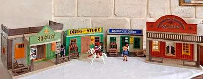 Playmobil western 3870 far west campement indiens décor animaux lot complet avec boîte origine vintage - Jeux & Jouets