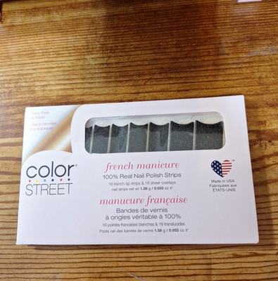 Color Street 100% Nail Polish Strips J'adore Glamour French Manicure Made in USA