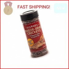 Fluker's Freeze Dried Crickets, Ideal for Reptiles, Birds, and Fish, Packed with