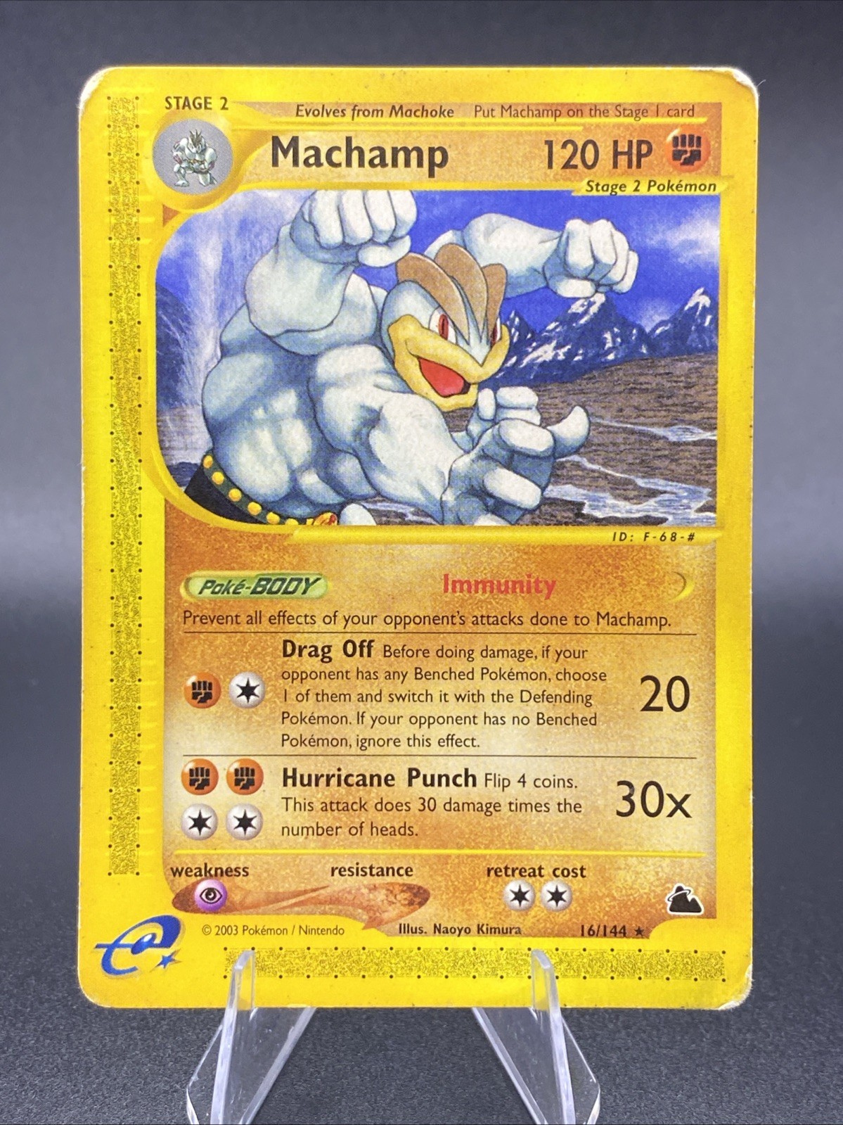 Machamp 16/144 Skyridge Non-Holo E Reader Pokemon Card 