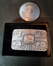 Vintage 1980s John Deere Belt Buckles Quality Farm Equipment Tractor