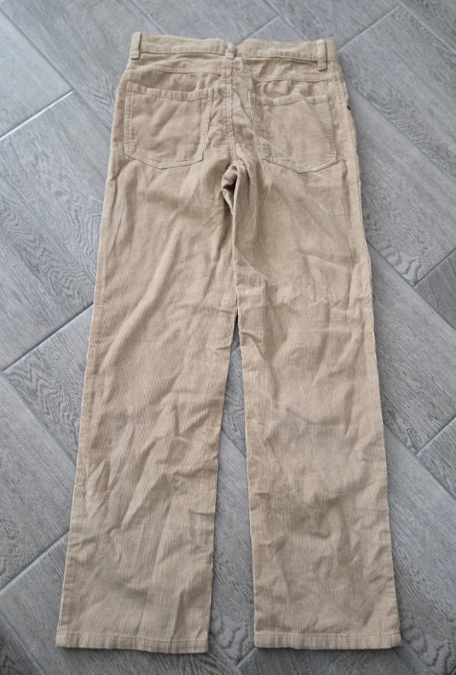 Gymboree мальчиков желтовато-коричневый бежевый вельветовые брюки регулируемая талия прямой ноги размер 12 новый с Ярлыками - Изображение 4 из 4