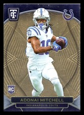 2024 Totally Certified Rookies Mirror Neon Orange /399 Adonai Mitchell Rookie RC