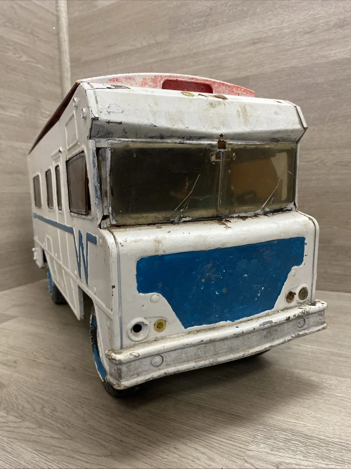 Casa rodante Tonka Winnebago Indian de colección años 70 cámper juguete 22" acero cámper ver descripción Foto 3 de 4