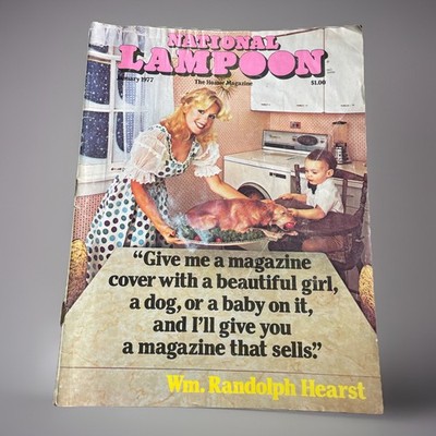 Vintage National Lampoon Magazine January 1977 Hearst Cover Comedy Satire EUC