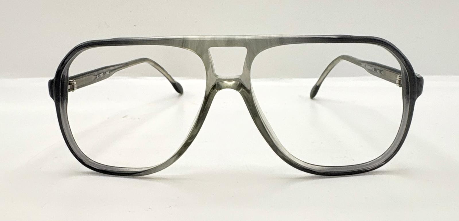 Vintage Dave Gray Translucent Pilot Sunglasses FR… - image 3