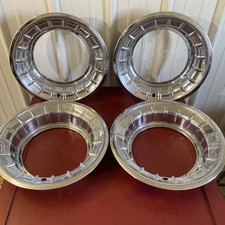 Vintage 1950 S Cadillac 15 Deep Dish Wheel Cover Hub Cap Set 1954 1955 1956