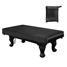 Billiard Pool Table Cover with Storage Bag,9ft  Oxford  Silver-Plated  Black