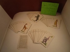 Vintage Whitman Animal Rummy Card Game Giraffe Zebra Kangaroo Elephant Complete