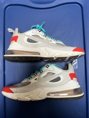 Sz 7 Women s Nike Air Max 270 React Light Beige Chalk PreOwned Good AT6174-200