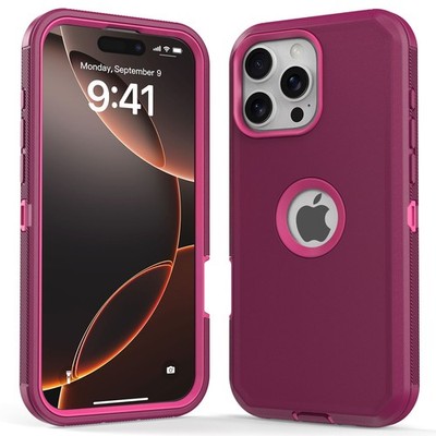 For iPhone 17e 16e 15 14 13 12 11 Pro Max Phone Case Heavy Duty Shockproof Cover