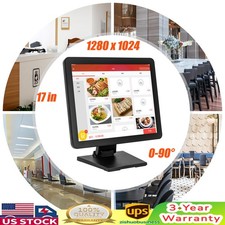 NEW 17 Inch Touch Screen POS LCD TouchScreen Monitor Retail Kiosk Restaurant Bar