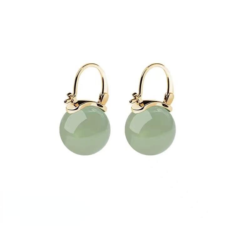 Earrings Temperament Personality Jade Earrings Earrings Anti Allergic