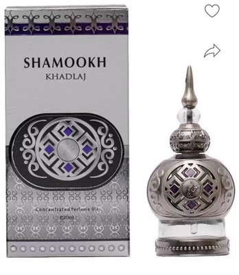 Shamookh Silver Concentrated Oil Perfume  20ml  by Khadlaj - Unisex Alcohol Free
