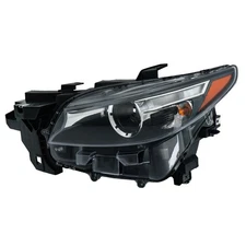 Driver Side LED Headlight For 2016-2019-2023 Mazda CX-9 Headlamp w/o AFS Black