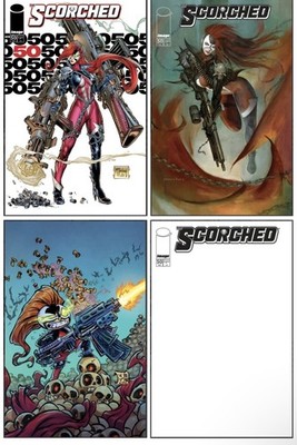 SCORCHED 50 A B C D variant set (4) SKOTTIE YOUNG TODD MCFARLANE IMAGE SPAWN
