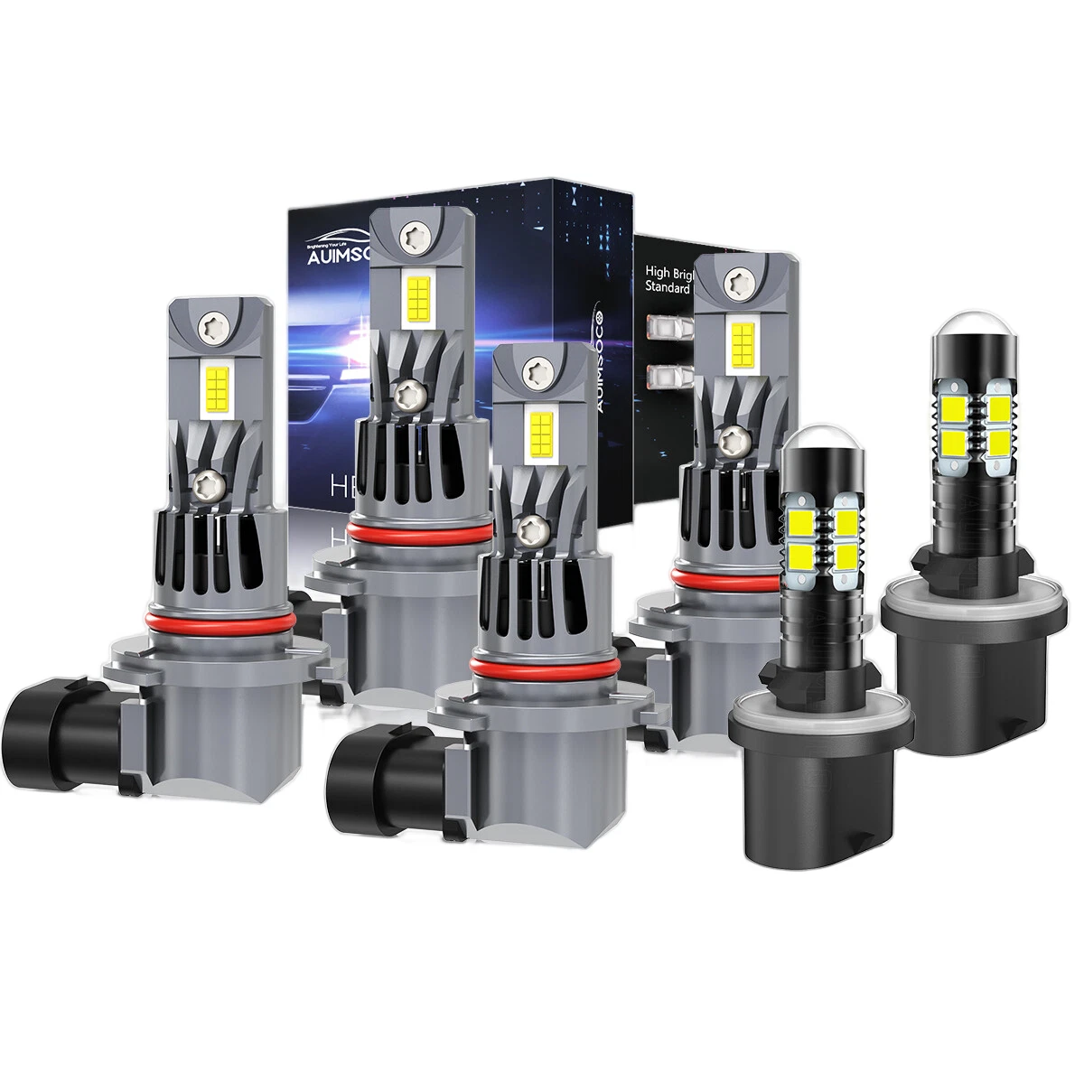 For Nissan Armada 2005-2010 Combo 6x 9005+9006+880 LED Headlight Bulbs 80000LM
