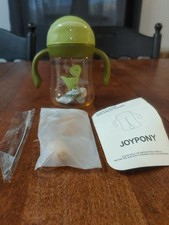 Sippy Cups for Toddlers 1-3, Spill Proof Weighted Straw Cup with Handle for B...