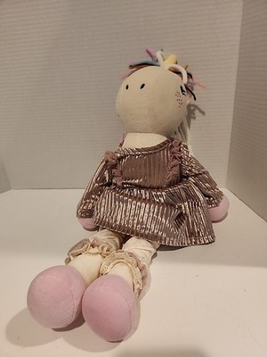 Girls Matilda Jane Rainbow Hair Just imagine Starshine Plush Unicorn Doll 18''